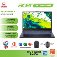 A715-59G-50YE Aspire 7 Gaming / Core i5-13420H / 16GB DDR4 / 512GB PCIe NVMe SSD  / 15.6" 144Hz FHD 