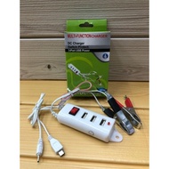 [Terlaris] Charger Aki Motor 3USB 2in1 / Casan Hp Aki Motor-Charger