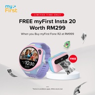 myFirst Fone R2 4G eSIM Kids smart watch | GPS Tracking, Voice & Video Call, Messaging Watch Phone f