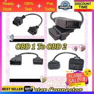 OBD 1 To OBD 2 Socket OBD Meter connector 22PIN 16 PIN Convertor Adapter Cable toyota nissan scanner