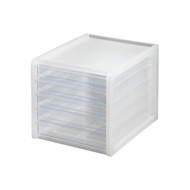 日本squ+ SOFFICE日製A4抽屜文件櫃(5低抽)