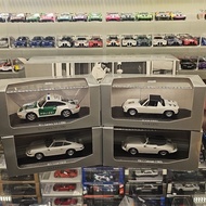 Mini Cut 1/43 Original Factory Package Porsche Police Car Set 911/912/914/911 Carrera 3.0 White Poli