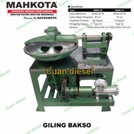 Mesin Giling Bakso Mahkota MBM-60 + Mesin Diesel