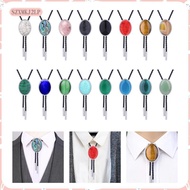 [szxmkj2lp] Stylish Cowgirl Bolo Tie Western Necktie Jewelry Shirt Neck Ties Oval Apparel Accessory 