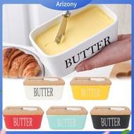 《penstok》 Dishwasher Safe Butter Holder Capacity Butter Pan Handcrafted Ceramic Butter Dish with Lid and Knife Set Stylish Butter Keeper for Kitchen Countertop Easy for Southea