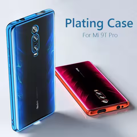 For Xiaomi Mi 9T Case Luxury Plating Soft Clear Back Cover For Xiaomi Mi 9T Pro Mi 9T Pro Mi9T Pro P