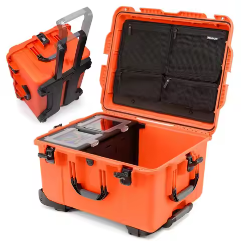 Trail 80 79L 20.9Gallon Waterproof Storage Box Wheeled amp Modular Cargo Case for Camping, Fishing, 