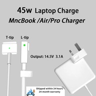 45W 60W T/L Port for Mac Book Pro Mac Air Charger 11/13 MacBook Air 2008–2011/2012–2017 Adapter with