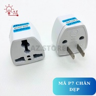 3-Pin to 2-Pin Plug Converter Code P7 flat, 3-Pin to 2-Pin 220V Power Plug Converter