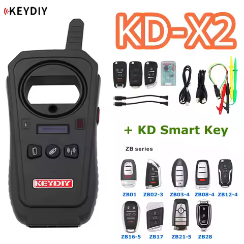 KEYDIY Original KD-X2 Remote Maker Unlocker Key Generator 96Bit 48 Transponder Chip Copier with KD S