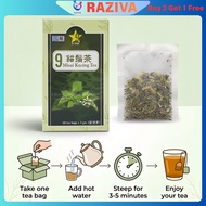 RAZIVA，9星猫须茶是（60小包）猫须茶 猫须草 化石草 肾茶 9 star tea misai kucing tea (60 bags)unomi