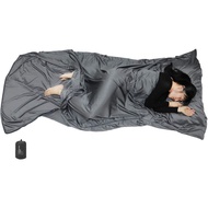 Browint Premium Silky Sleeping Bag Liner dengan Zip Dua Hala, 87"x41" Lebar Tambahan untuk Dewasa, S