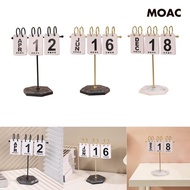 [ Metal Desk Calendar, Calendar, Daily Planner, Month And Date Display, Table Decoration for Home Decoration, Gift