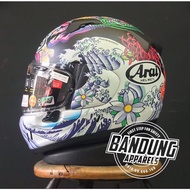 Full Face Helmet Arai XD Oriental Flat Black Koi Dragon SNI