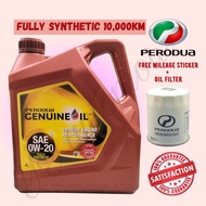 ♣NEW ORI PERODUA FULLY 0W20 4L ALZA BEZZA ARUZ MYVI ATIVA AXIA VIVA ENGINE OIL SYNTHETIC MINYAK HITAM 0W 20 RED✣