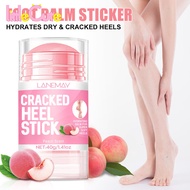 Foot Hand Care Cream - Peach Scent Solid Ointment - Exfoliating Applicator Stick - Heel Anti Crackin