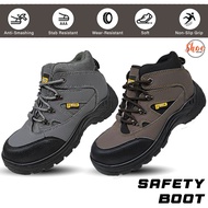 Kasut Keselamatan Lelaki Middle Cut Men’s Safety Boots Steel Toe Cap Mid Sole Anti Smashing Anti Pie