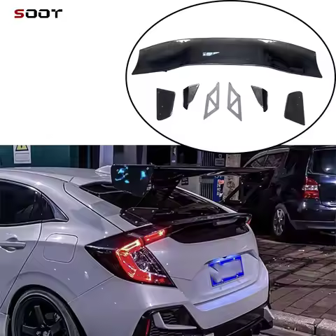 For Honda Civic FK7 FK8 Type Rear Spoiler Real Carbon Fiber Rear Trunk Lip GT Wing Refit Bodykit