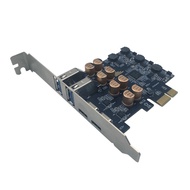 PCIE to USB 3.2 Gen1 5Gbps Expansion Card PCI-E X1 to 2 Port USB-A + 2 Port Type C Extend Adapter US