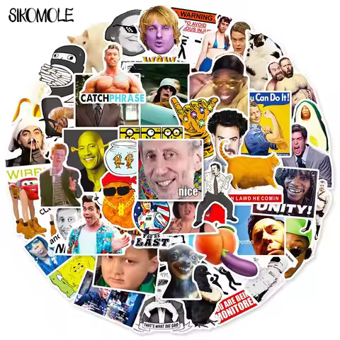 10/30/50pcs Classic Meme Stickers Joke DIY Fridge Guitar Laptop Motorcycle Skateboard Graffiti Decal