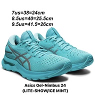 รองเท้าวิ่งหญิง Asics Gel-Nimbus 24 Lite Show สีมิ้น (1012B203-400) ของแท้💯% มือ 1 พร้อมกล่อง