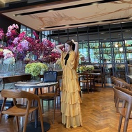 FLAT2112 FF0031 : LADY DIANA DRESS เดรสแต่งระบาย เดรสออกงาน เดรสงานแต่ง  เดรสสาวอวบ เดรสสาวพลัส