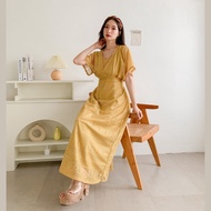 JD DRESS SAFIA 2IN1 KR BAHAN BROCADE MALIKA DAN VELVET FASHION BUSANA PAKAIAN WANITA