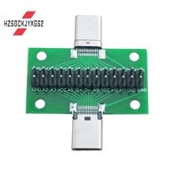 Male To Female Type C Test PCB Board Universal Board with USB 3.1 Port 20.6X36.2MM Test Board with Pins