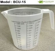 Plastic Measuring Jug 1.2 Litre L17cm*W12cm*H13cm