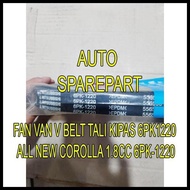 FREE SHIPPING FAN VAN V BELT FANTALI 6PK1220 ALL NEW COROLLA 1.8CC 6PK-1220 