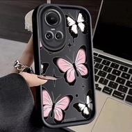 For OPPO Reno 10 5G Reno 10 Pro 5G Reno 10 Pro Plus 5G Case Butterfly Angel Eyes Stepped Thin Cover Shockproof Thicken All Inclusive Protection Cases