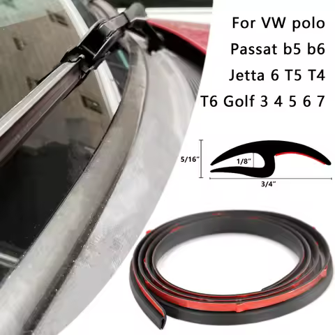 1.7m Car Rubber Moulding Seal Strip Front Windshield Panel Trim for VW polo passat b5 b6 jetta 6 T5 