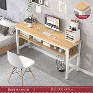 全城熱賣 - 80cm白橡木色雙層【加粗鋼管】 電腦桌