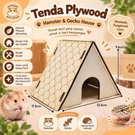 TENDA Hideout Tent | Plywood House for Hamsters, Geckos, Dormice
