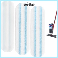 WITTE Flat Mop Replacement Cloth, Washable Cotton Reusable Microfiber Mop Pad,  Removable Large Mop 