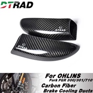 Carbon Fiber Brake Cooling Ducts Caliper Bracket Cooler Kit For OHLINS Fork FGR 300/301/701 Front Sh