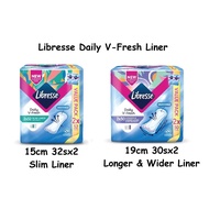 Libresse Daily V-Fresh Pantyliner - Curvefit Shape - 15cm 19cm
