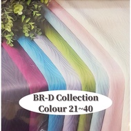 Kain Langsir Blackout Bunga Timbul Bidang 59''/ Curtain Sunblock Embossing Cloth 80%~95% (BR-D21~40)