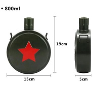 560/800Ml Stainless Steel 304 Hip Flask Camouflage Military Kettle Sports Outdoor Army Flagon Campin