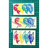 Sticker Apache Pedang / Apachee Designs / Daun Sticker Cutting Overlapping Reflective apachee stiker