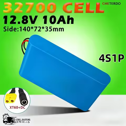 32700 Lifepo4 Battery 12V 30000mAh 4S3P with 40A BMS, Safe Deep Cycle Battery Pack for Boat Marine S