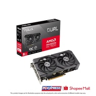 ASUS-RX7600 DUAL EVO OC 8GB GDDR6 128BIT NON-RGB (DUAL-RX7600-O8G-EVO) 2X FANS