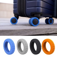 Silicone Wheels Protector For Luggage Reduce Noise Travel Luggage Suitcase Wheels Cover Thicken Texture Luggage Accessories