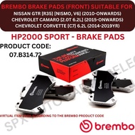 BREMBO GENUINE DISC BRAKE PAD (FRONT) FOR NISSAN GTR [R35] '10YR-ON / CAMARO [2.0T 6.2L] '15YR-ON / 