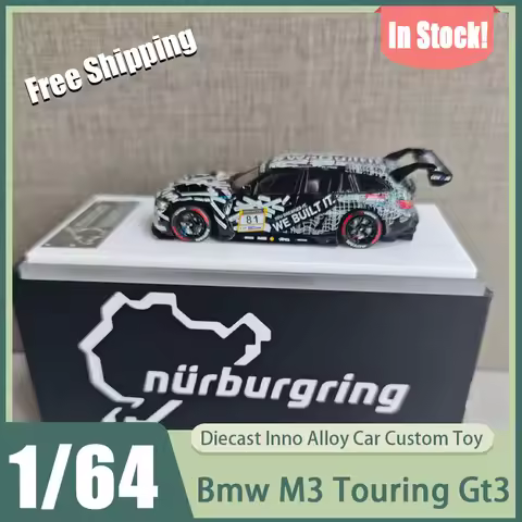 Jicar 1:64 Bmw M3 Touring Gt3 24h Endurance Race Static Alloy Wagon Diecast Collectible Car Model Ho