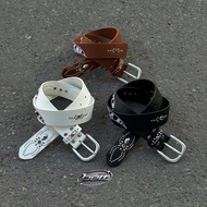 Y2k Unisex Men's and Women's Spider-shaped Leather Belt - Y2k Belt 105cm 3 Basic Colors