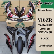 [LOCAL SELLER] COVERSET BODYSET Y16ZR Y16 YAMALUBE LIMITED EDITION (7) BLACK (STICKER TANAM)