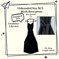 Black dress prom (preloved)