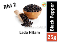 Ez Bizy Black Pepper Sarawak / Lada Hitam Sarawak - 25g Herbs Spices Rempah Ratus 黑胡椒