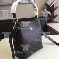 新款小號水桶包 蔻馳coach2312新款雙層兩條肩帶女士 小號76手袋 斜孭袋 禮物 bag